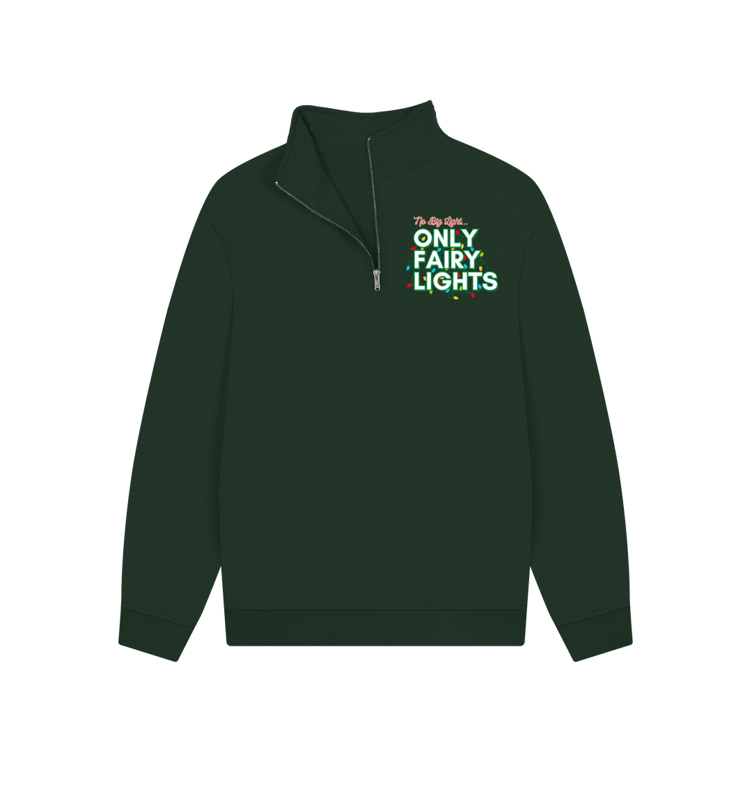 Evergreen No big light, Only Fairy Lights UNISEX Quarterzip